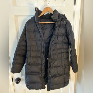 Land’s End black puffer jacket - size small